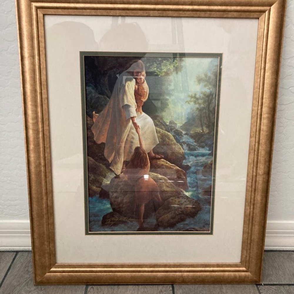 Greg Olsen framed and matted "Be Not Afraid" Print